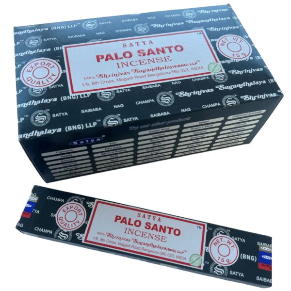 Big box of incense with an individual box on the side on a white background